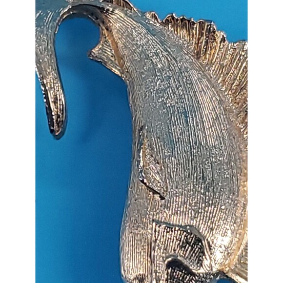 Vintage Swordfish Sailfish Brooch Gold Tone Martin Marine Fisherman Statement - Picture 3 of 12
